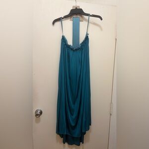 Ulla Johnson Teal Strapless Dress - Size S